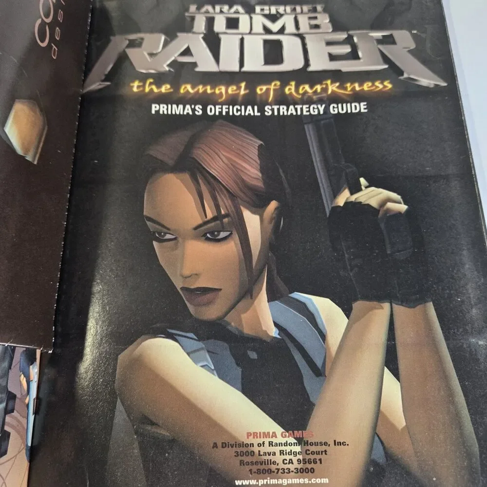 Tomb Raider: Angel of Darkness Prima Official Strategy Guide PS2 With Poster